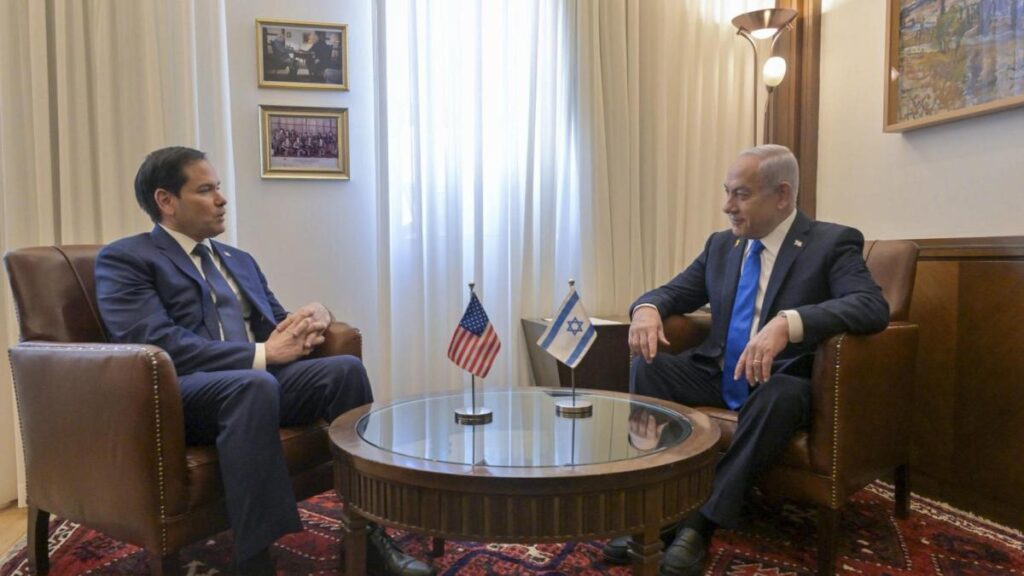 Marco Rubio se reune con Netanyahu en su primer viaje a Israel como secretario de Estado