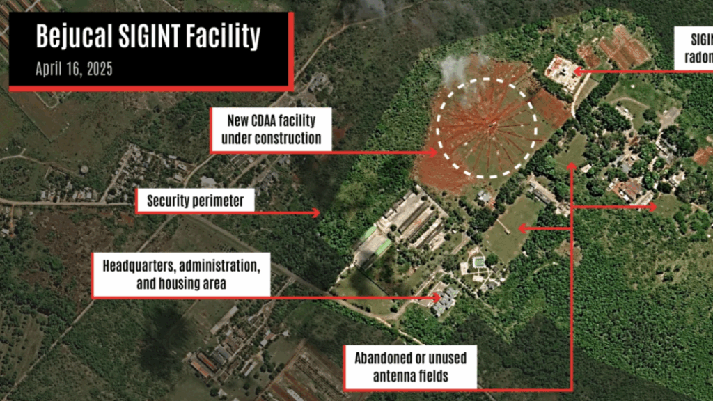 Esta sería la ‘nueva construcción’ de espionaje chino en Cuba para ‘monitorear’ a EE. UU.: imágenes satelitales
