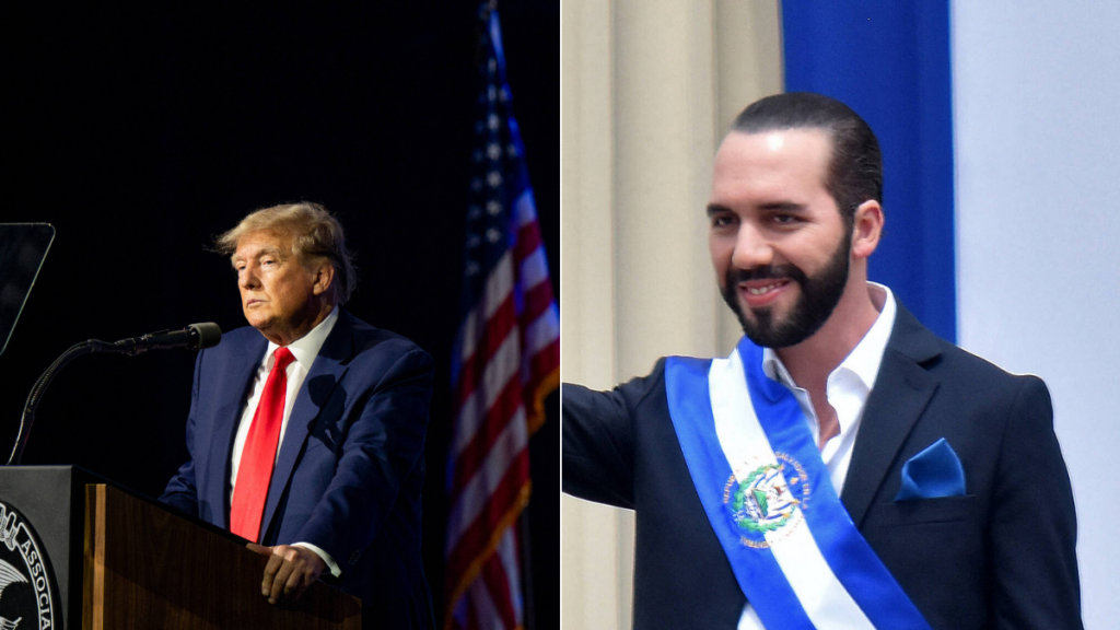 Presidente Donald Trump llenó de elogios a Nayib Bukele y dijo que las cárceles en El Salvador ‘son humanas’