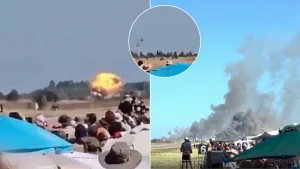 Exhibición aérea termina en tragedia: avión militar se estrella y explota en una base en Grecia; los dos pilotos murieron